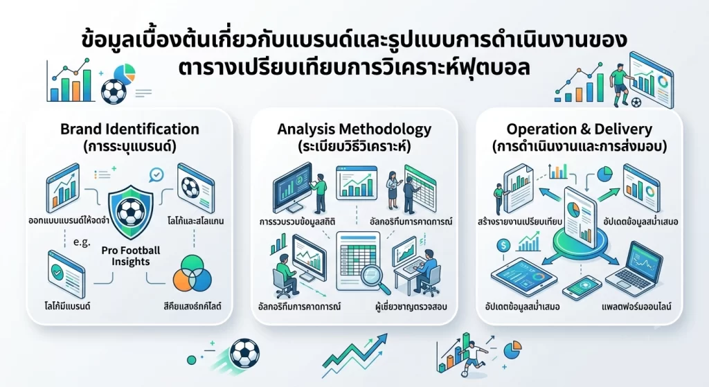 ตารางเปรียบเทียบการวิเคราะห์ฟุตบอล