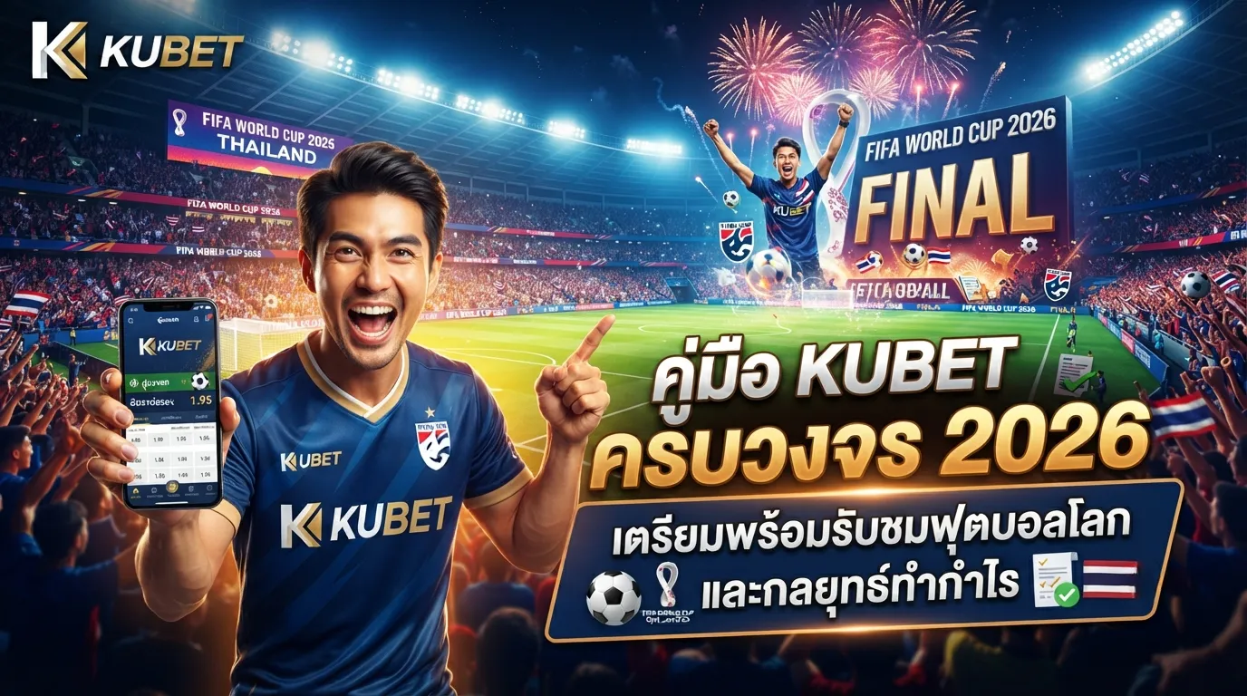 คู่มือ KUBET ครบวงจร 2026: เตรียมพร้อมรับชมฟุตบอลโลกและกลยุทธ์ทำกำไร
